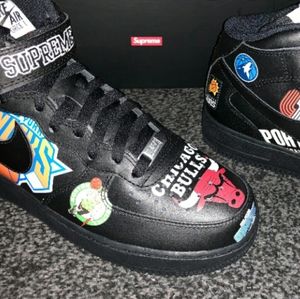 Air force 1's mid 07 NBA/Supreme edition